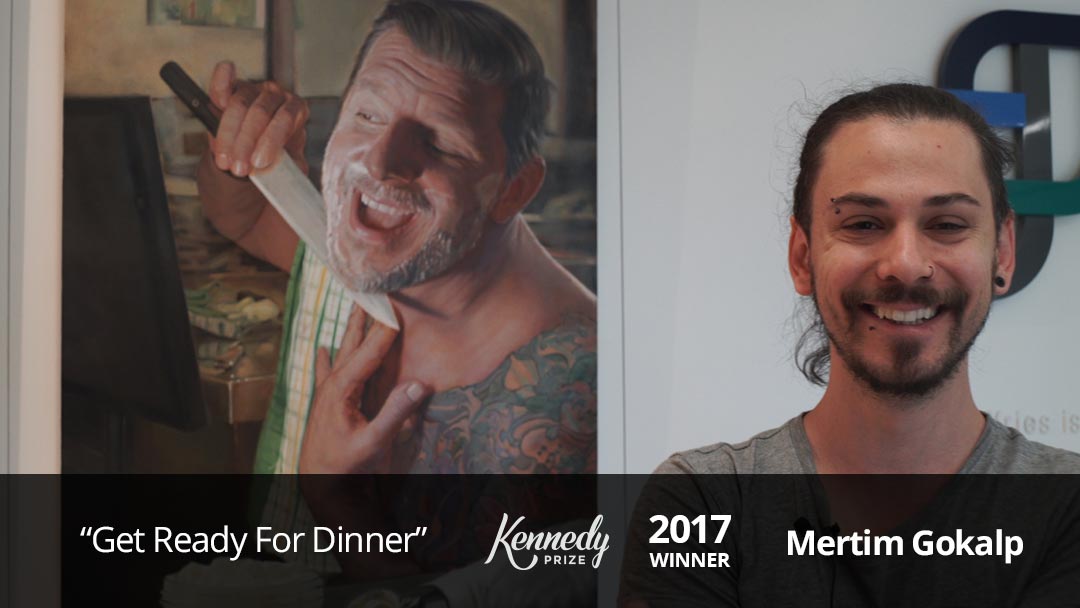 2017 Kennedy Prize Winner Mertim Gokalp and artwork