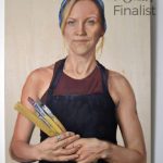 Self portrait, after Nora Heysen - Lauren Sutter - oil painting on panel