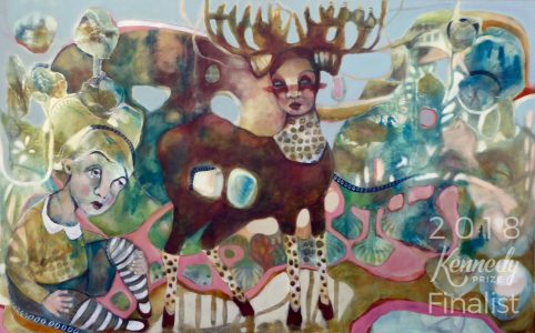 The Promise - Michelle Dubois - Mixed Media on canvas, acrylic, inks, charcoal, pastel